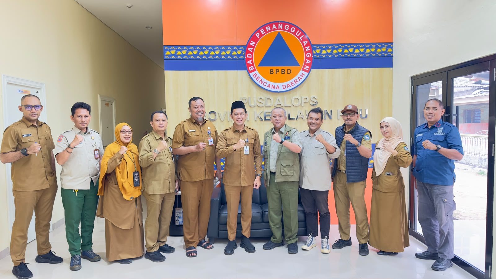 KALAKSA BPBD KEPRI ALUDIN ANDI GELAR PERTEMUAN PERDANA BERSAMA PEJABAT BPBD